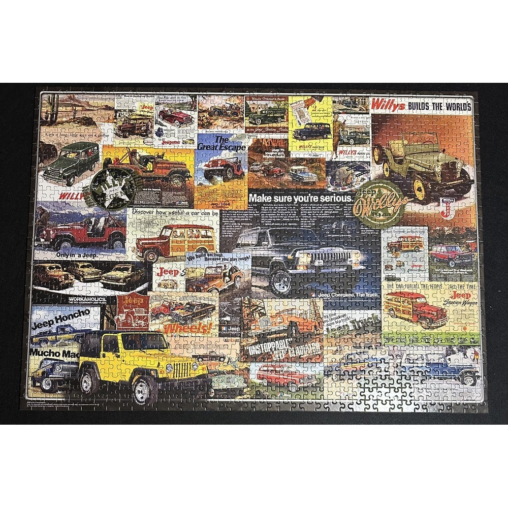 Eurographics 1000 PC Puzzle Jeep Advertising Collection Complete - Picture 3 of 8